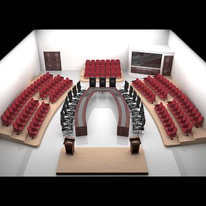 Meeting Saloon and Simultane Room 3D model