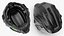 Futuristic Combat Helmet Black
