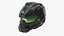 Futuristic Combat Helmet Black