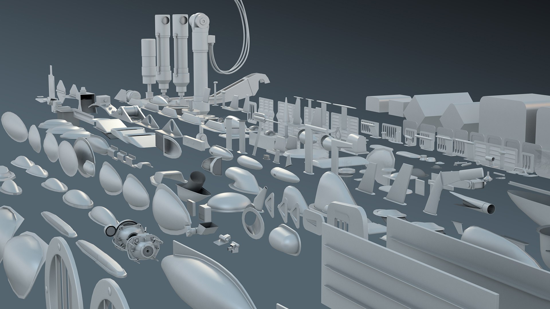 3D hard surface library bolts TurboSquid 1581159