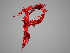 alphabet liquid 3d max