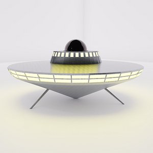 3D ufo vehicle spaceship