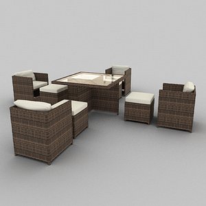 Rattan Seat Set 12