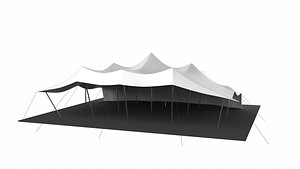 3D stretch tent model