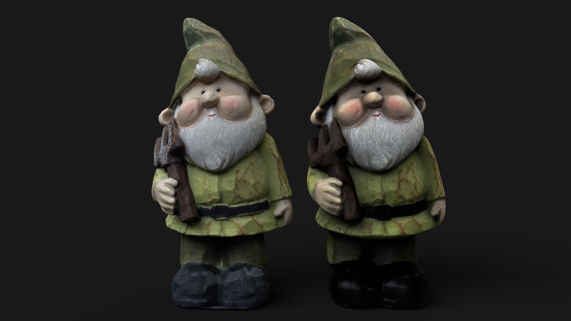 Wooden Dwarf Statue 3D Model - TurboSquid 2131360