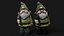 Wooden dwarf statue