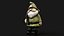 Wooden dwarf statue