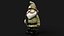 Wooden dwarf statue