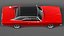3d model dodge charger 1968 muscle car