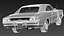 3d model dodge charger 1968 muscle car