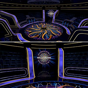 Millionaire TV Studio International Modern Set 3D model