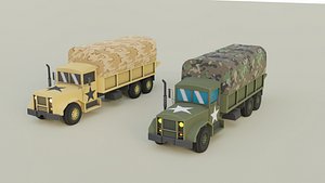Military Truck Set 3D