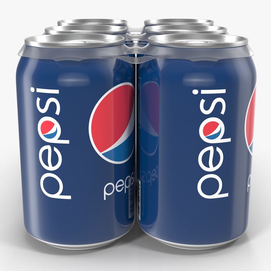 pack cans pepsi 3d model