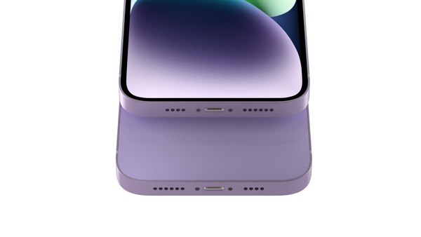 Apple iPhone 14 Plus Purple 3D model