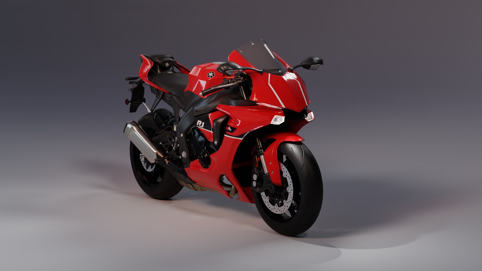 Yamaha R1 2015 Red And Blackriggedanimated 3D Model - TurboSquid 2141824