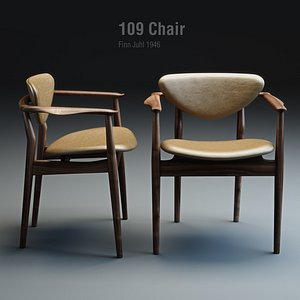 3d finn juhl chair 109