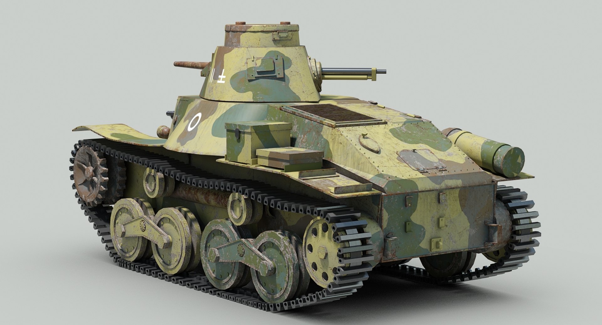 3d Model Japanese Light Tank Ha