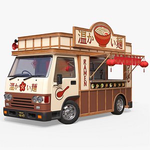 Japanese Generic Ramen Food Truck PBR model