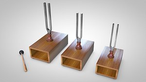 tuning fork 3d c4d