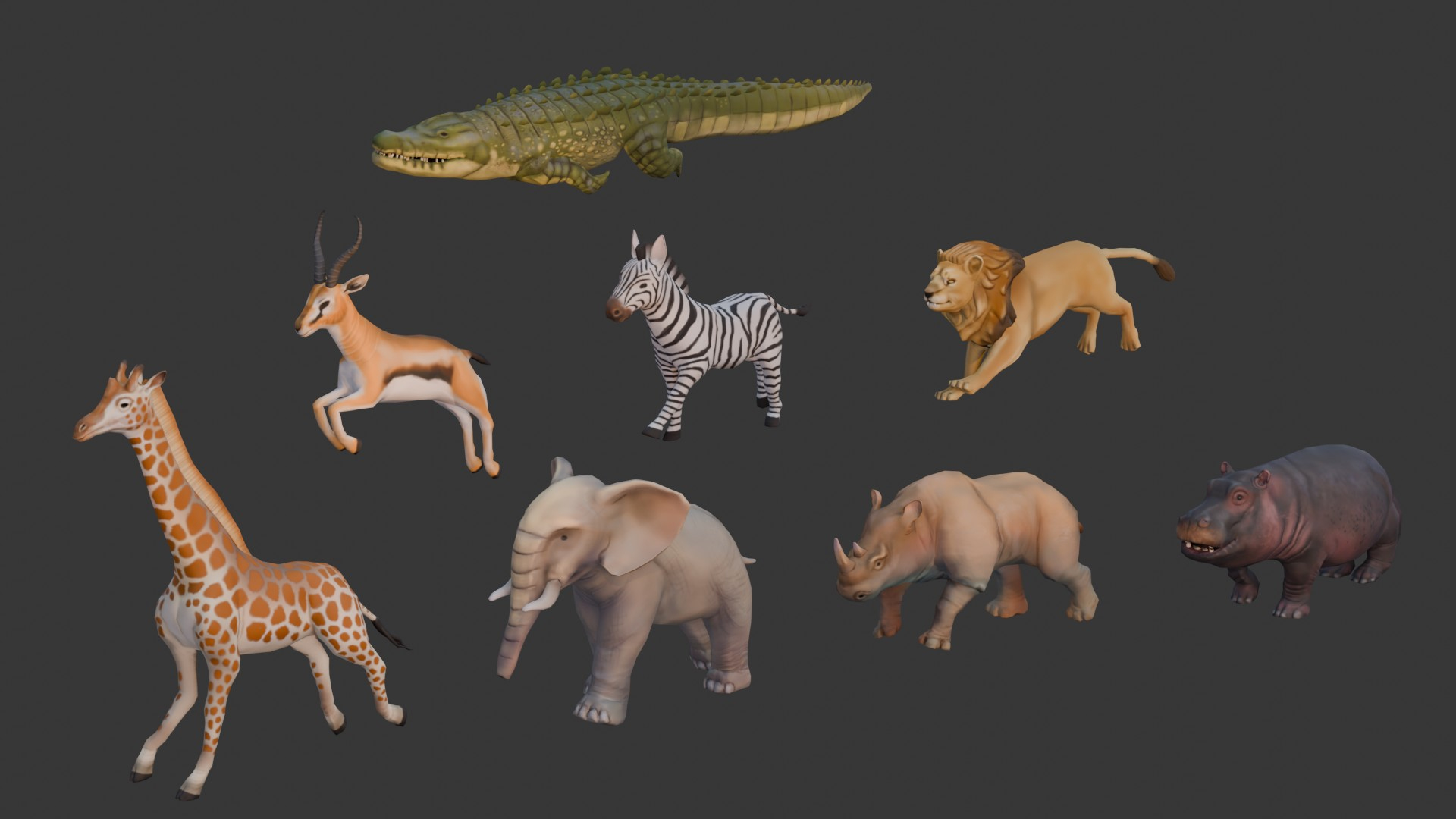 3D African Animals Model - TurboSquid 2272445