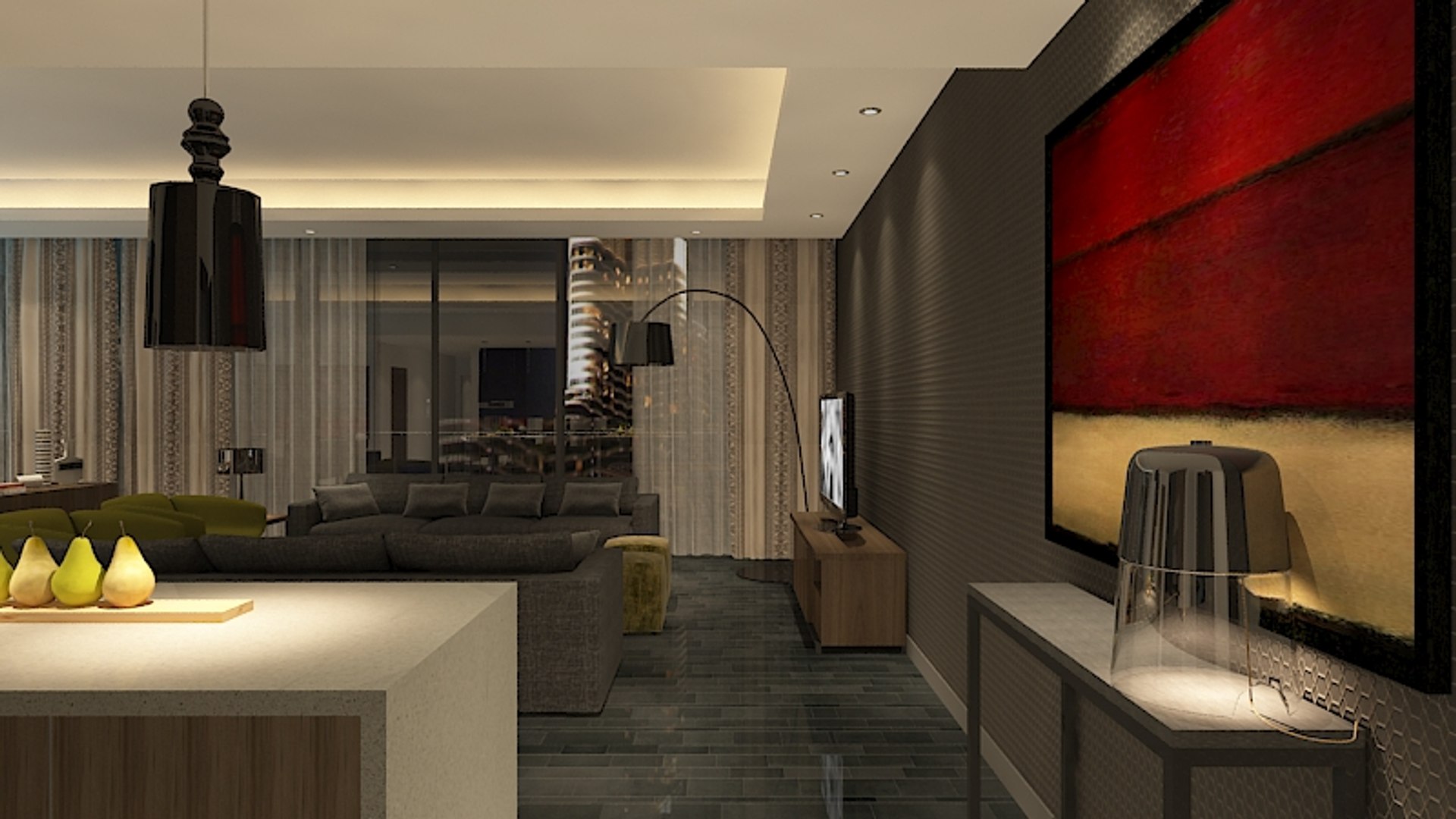 Luxury Apartment Walk Animation 3d Model