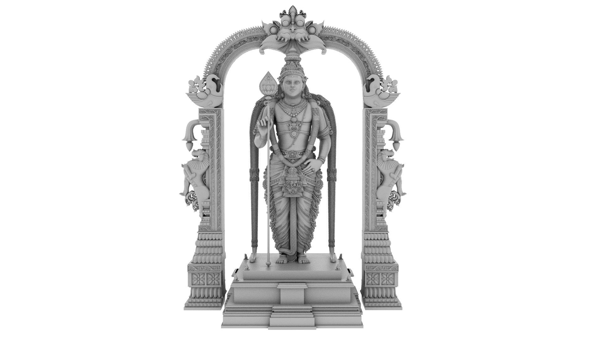3D Lord Murugan Muruga Statue Model - TurboSquid 1856297
