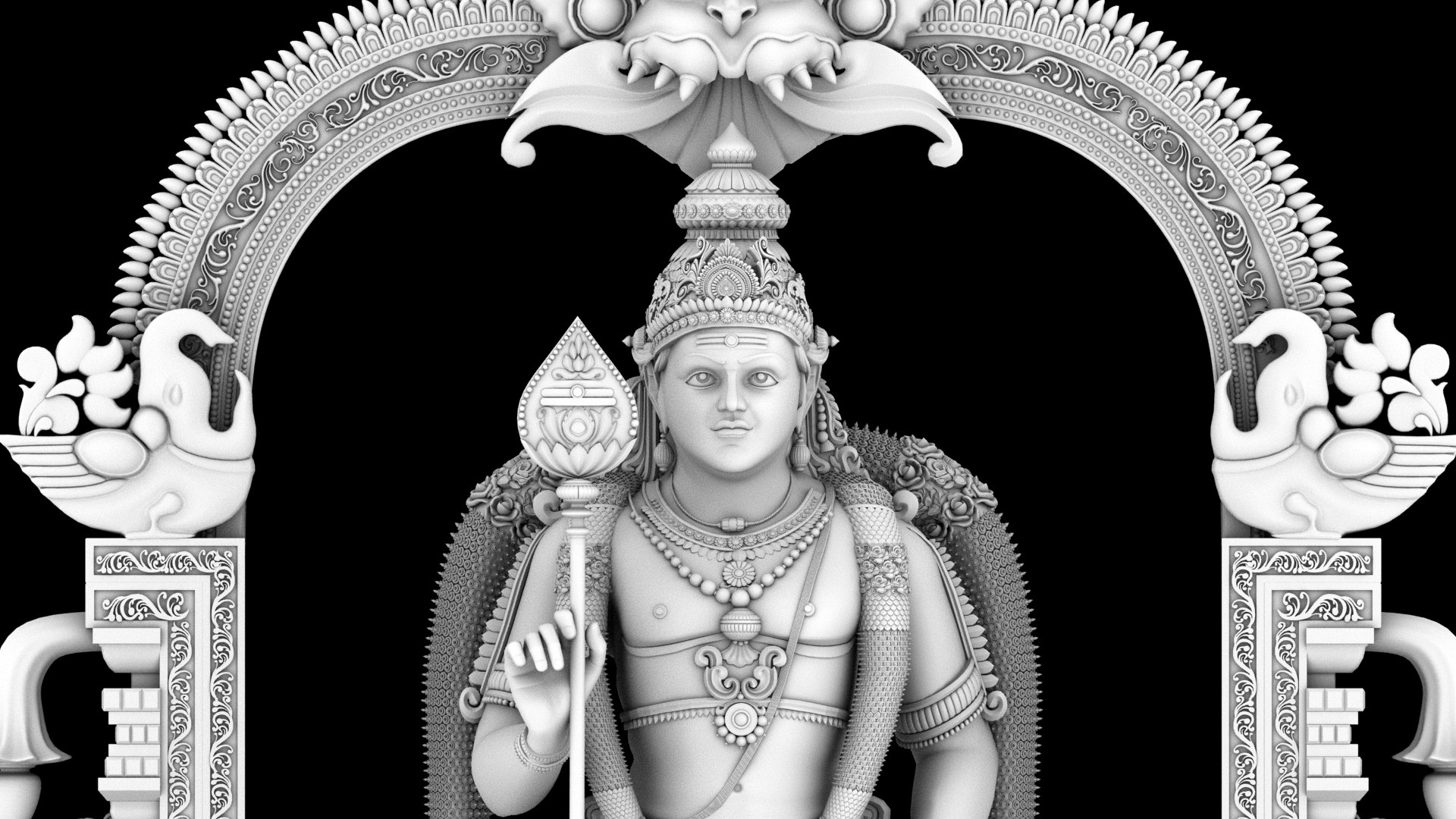 3D Lord Murugan Muruga Statue Model TurboSquid 1856297