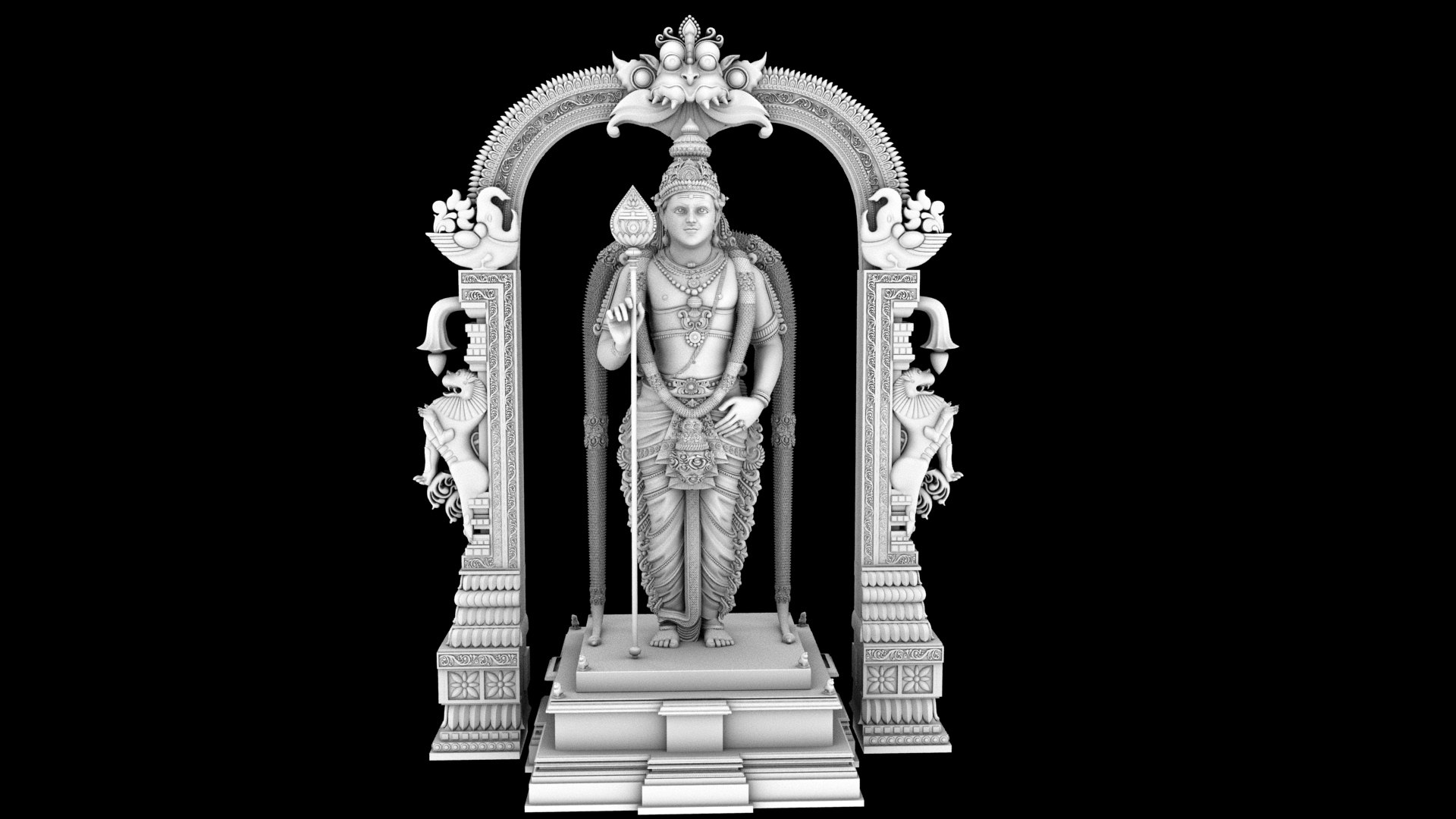 3D Lord Murugan Muruga Statue Model - TurboSquid 1856297