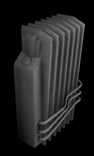 3d model radiator antique