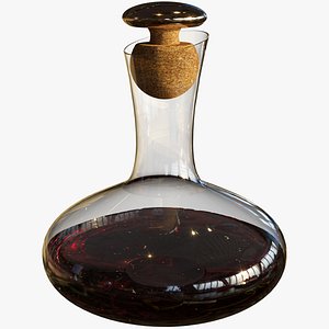Glass Wine Decanter with Cork