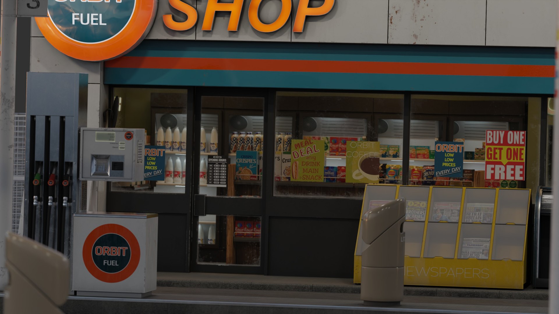 Gas Station PBR realistic 3D model https://p.turbosquid.com/ts-thumb/rx/nRVyum/1f/image_15/jpg/1750671652/1920x1080/fit_q87/f1387744dbd632cc4062f87e373bf5223a445fa0/image_15.jpg