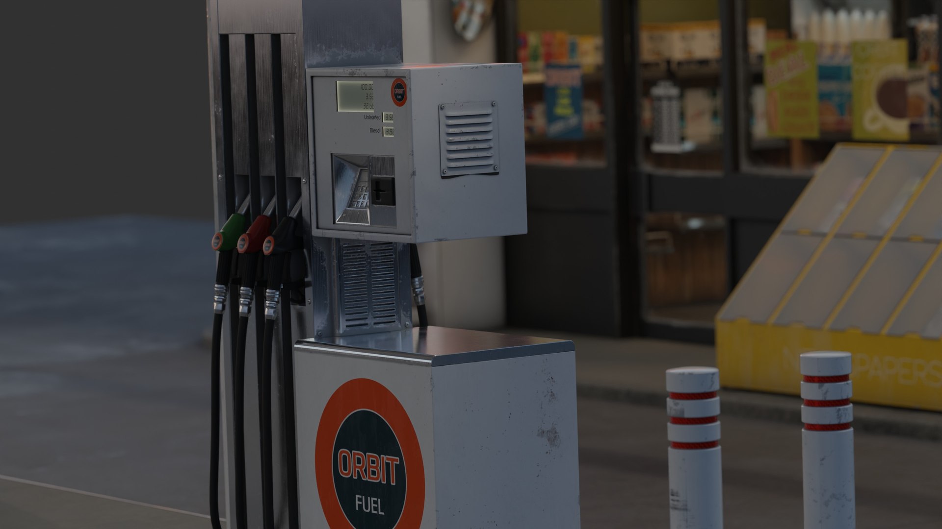 Gas Station PBR realistic 3D model https://p.turbosquid.com/ts-thumb/rx/nRVyum/5I/image_10/jpg/1750671649/1920x1080/fit_q87/a1dde9a1d62c7a7a916904e2c36b24d8f74a942b/image_10.jpg