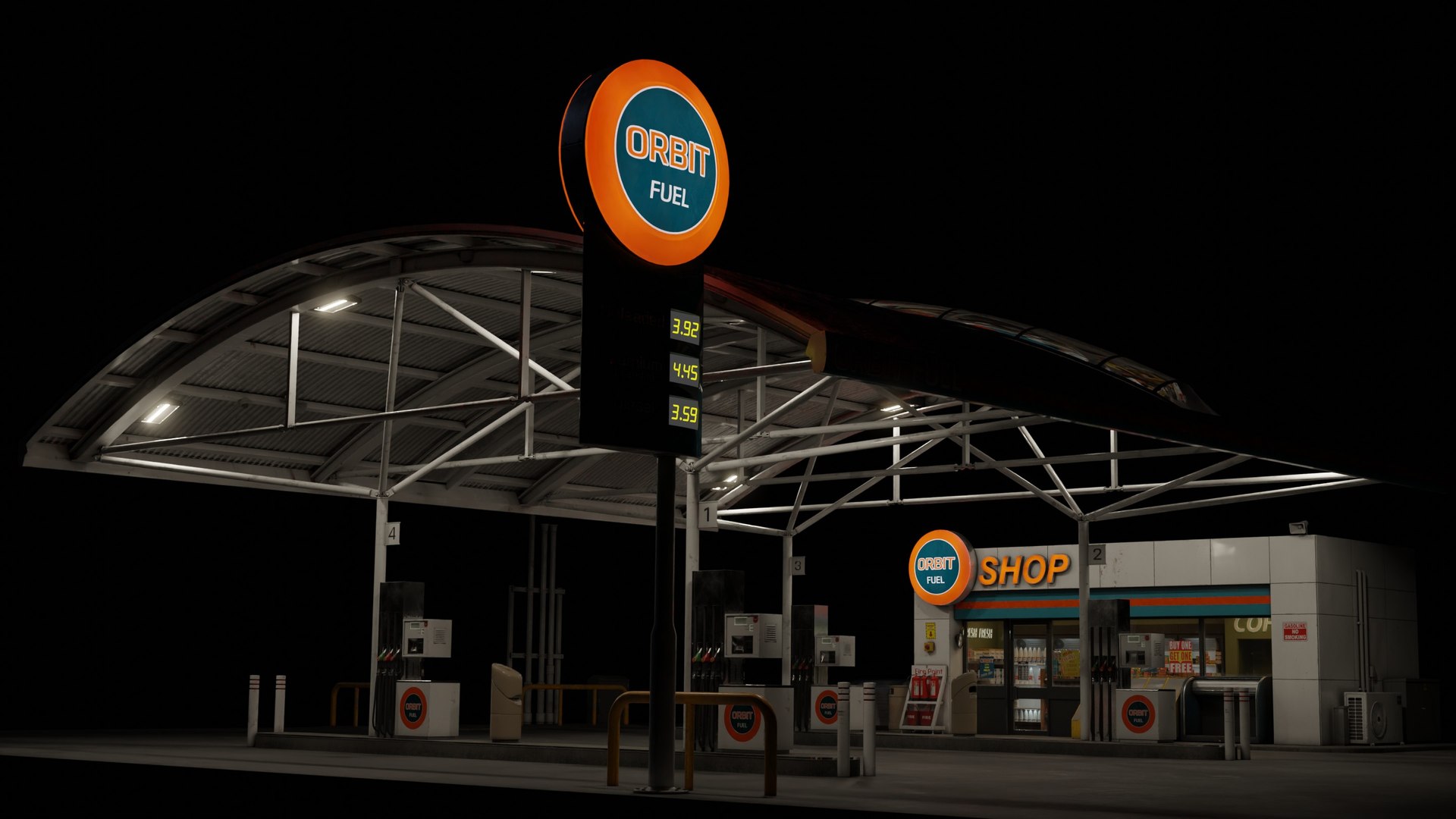 Gas Station PBR realistic 3D model https://p.turbosquid.com/ts-thumb/rx/nRVyum/WF/image_24/jpg/1750671656/1920x1080/fit_q87/a1c653bc79eef90e88228f3107595b05ed2c34b7/image_24.jpg