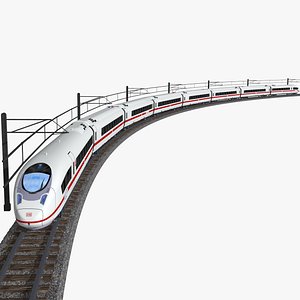 ice 3 ms - siemens velaro d - db class 407 - electric high speed passenger train