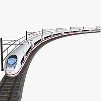 ice 3 ms - siemens velaro d - db class 407 - electric high speed passenger train