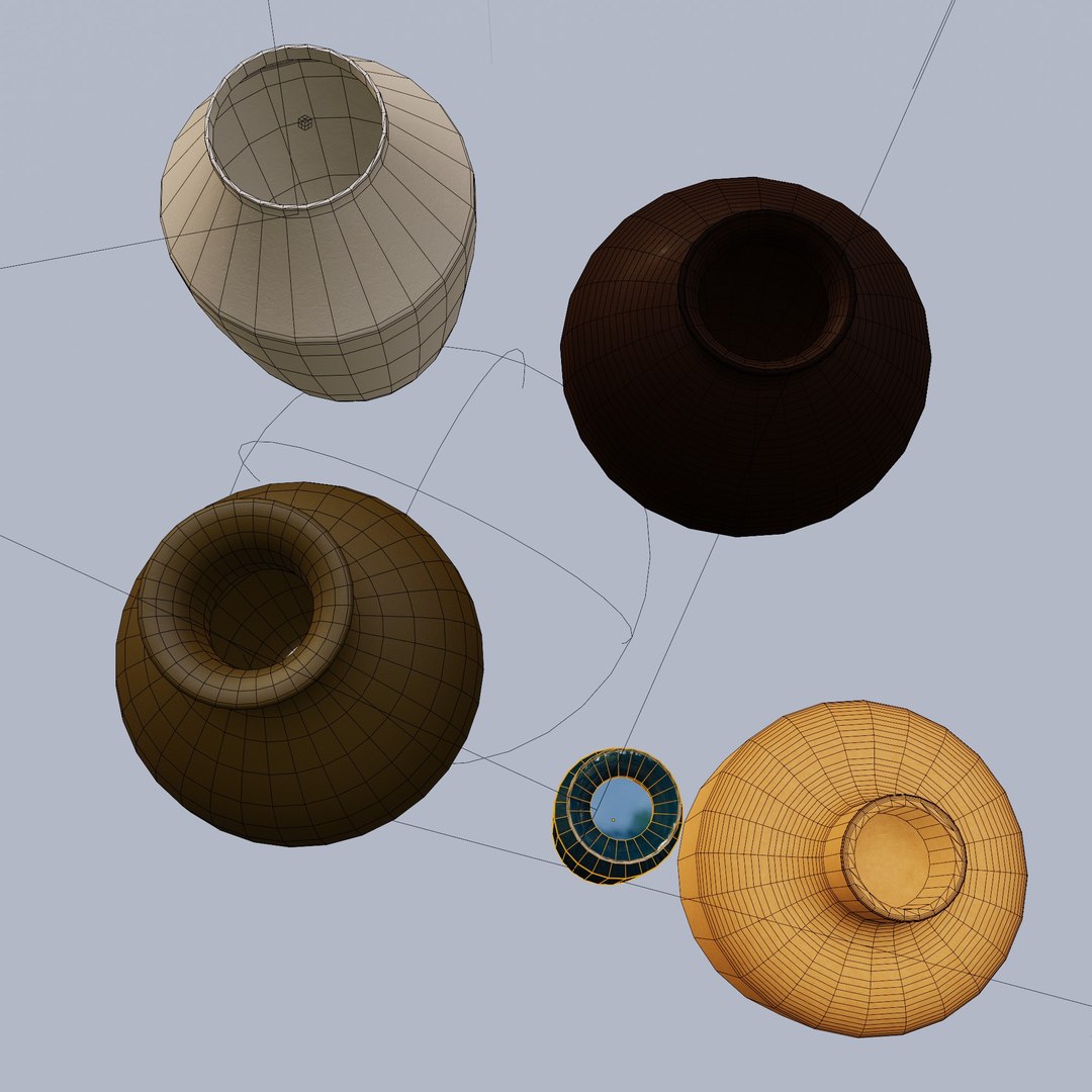 3D 3D Models Of Various Types Of Vases Model - TurboSquid 1967318