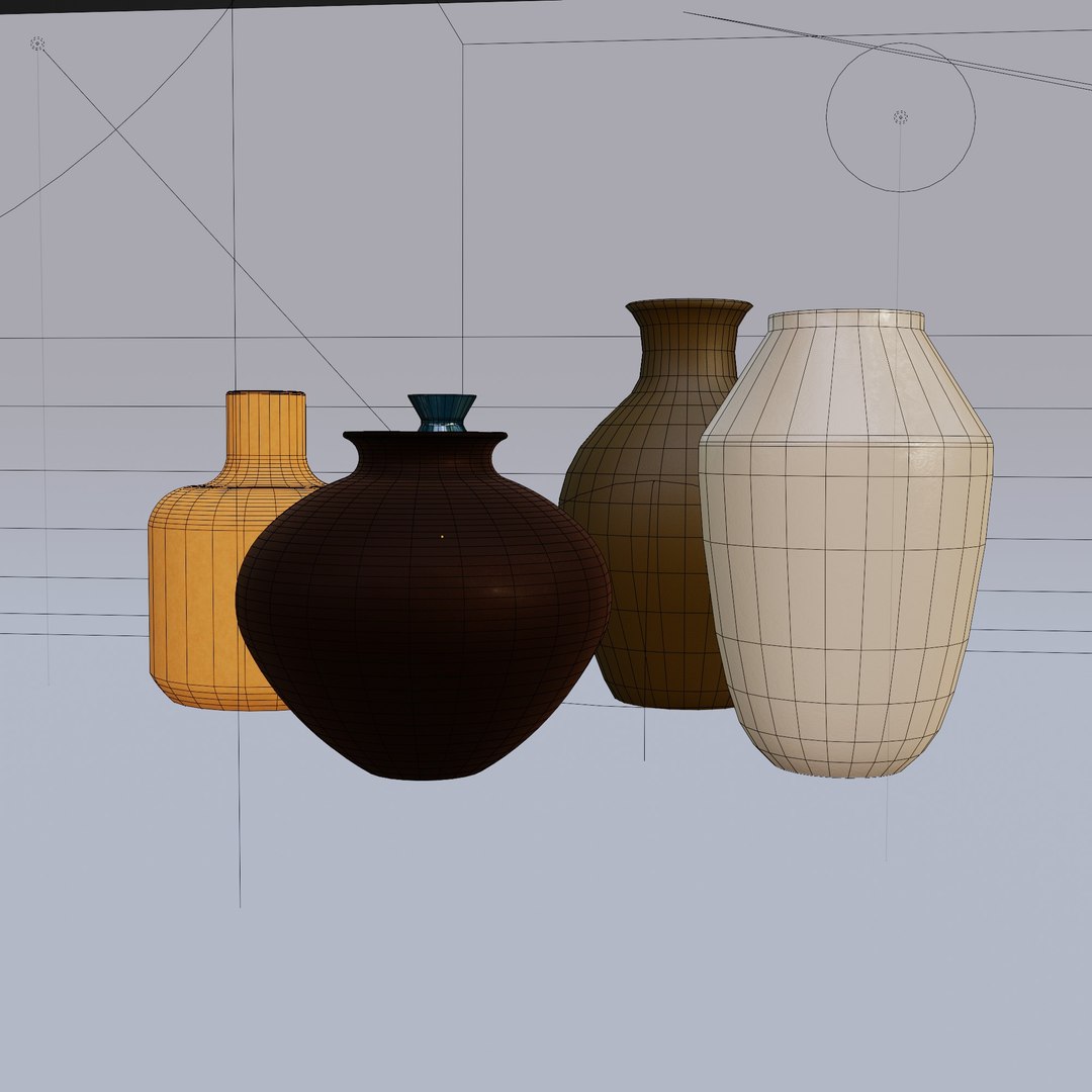 3D 3D Models Of Various Types Of Vases Model - TurboSquid 1967318