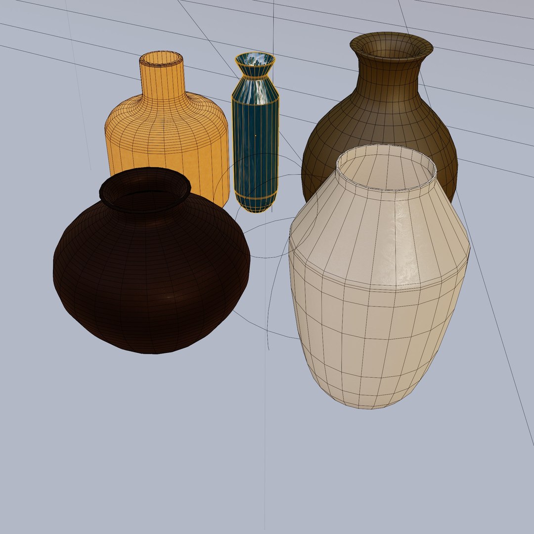 3D 3D Models Of Various Types Of Vases Model - TurboSquid 1967318