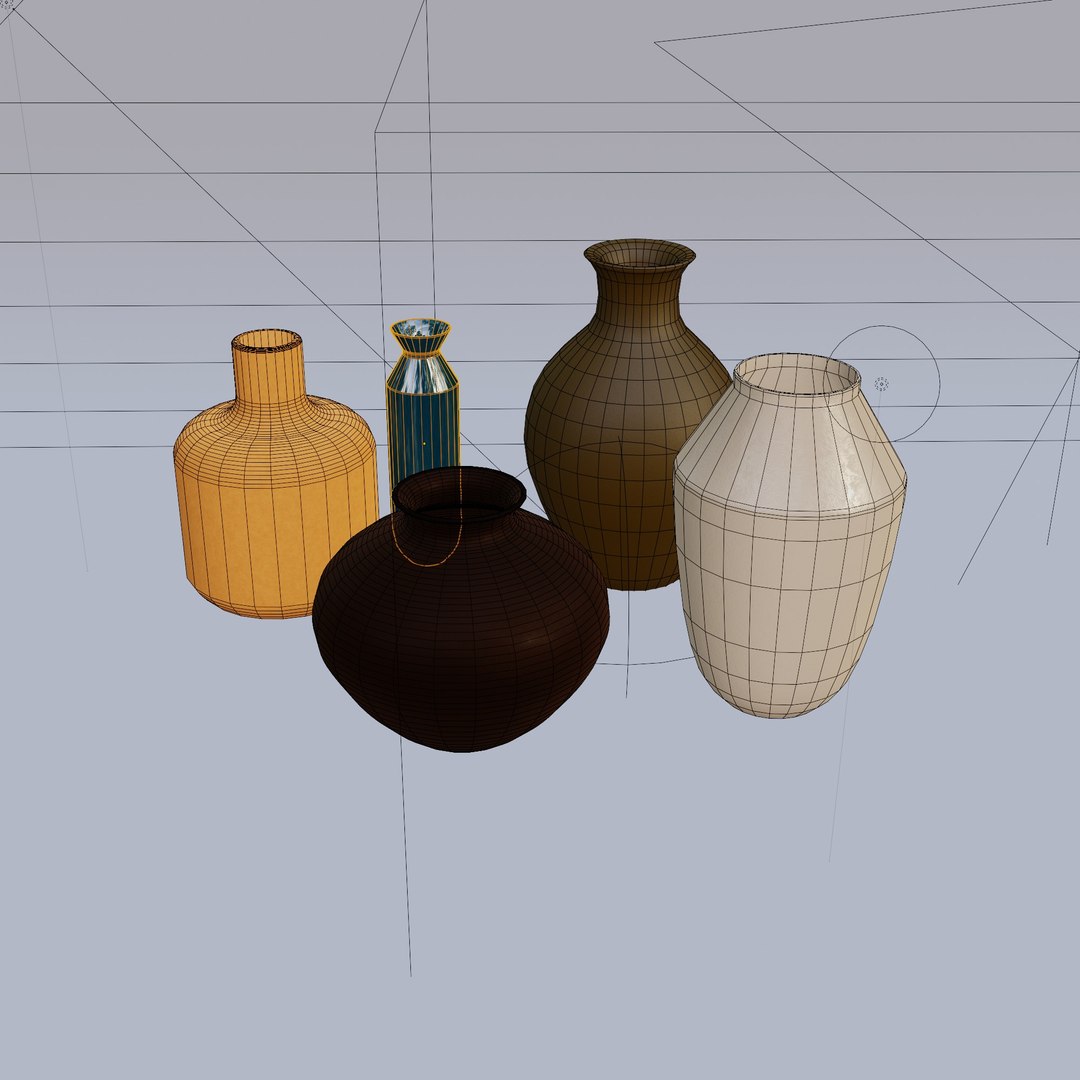 3D 3D Models Of Various Types Of Vases Model - TurboSquid 1967318