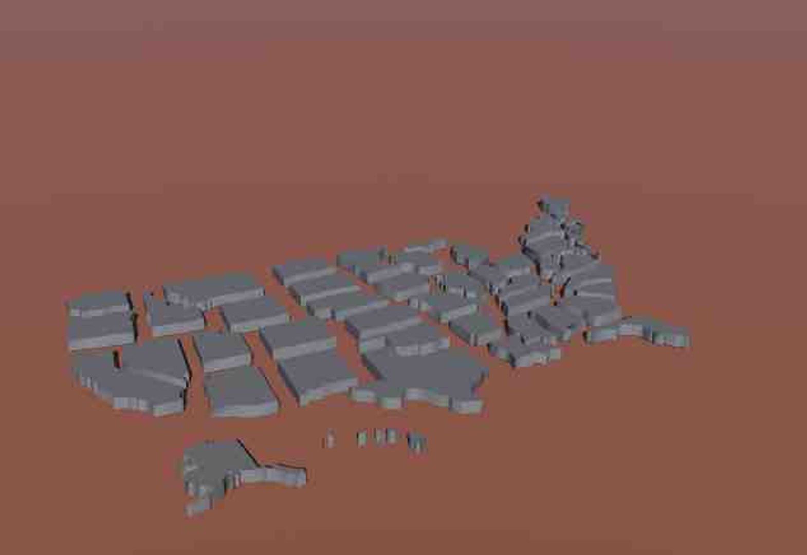 United States 3d Model