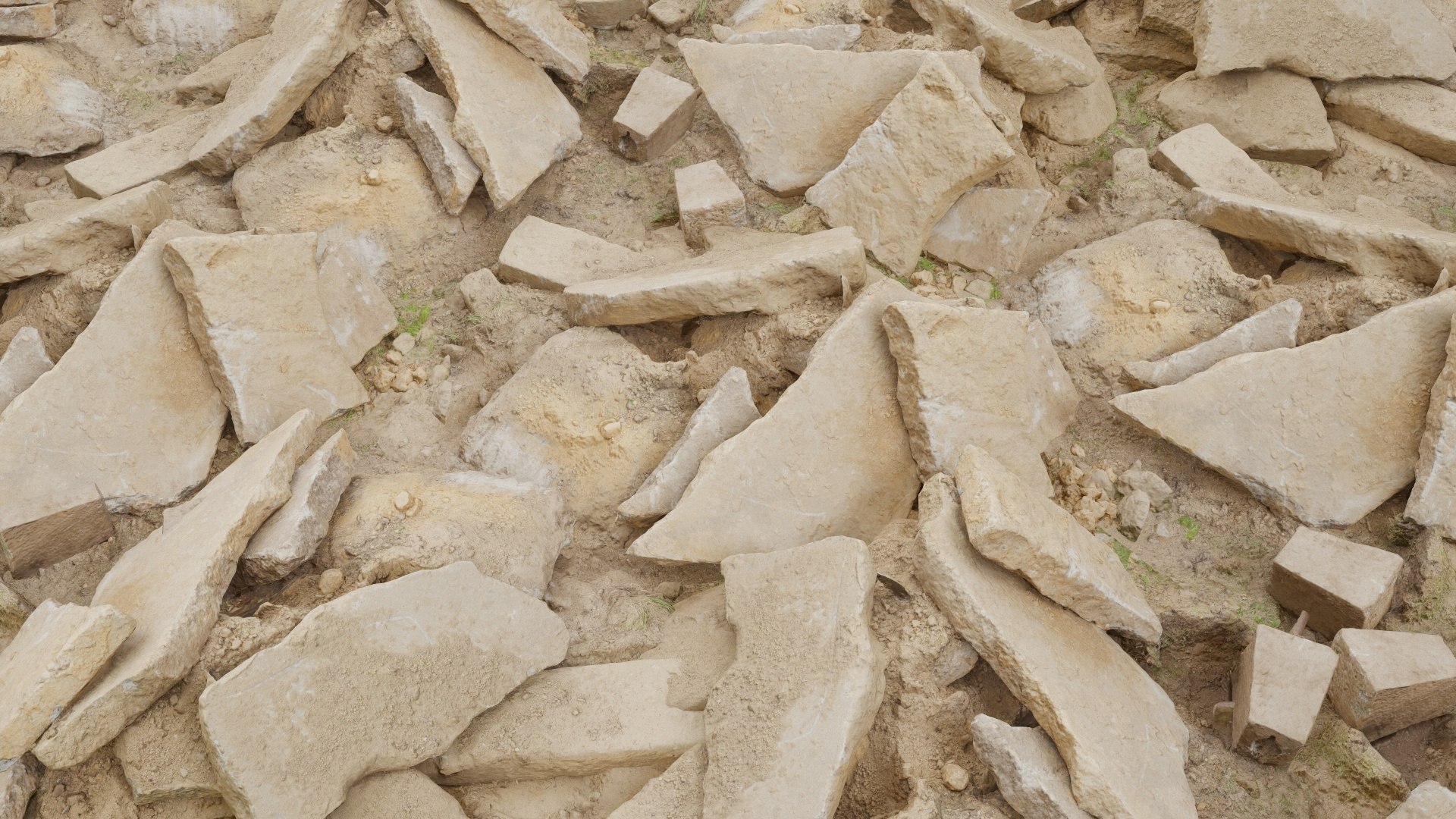 Rubble Scene Model - TurboSquid 1451598