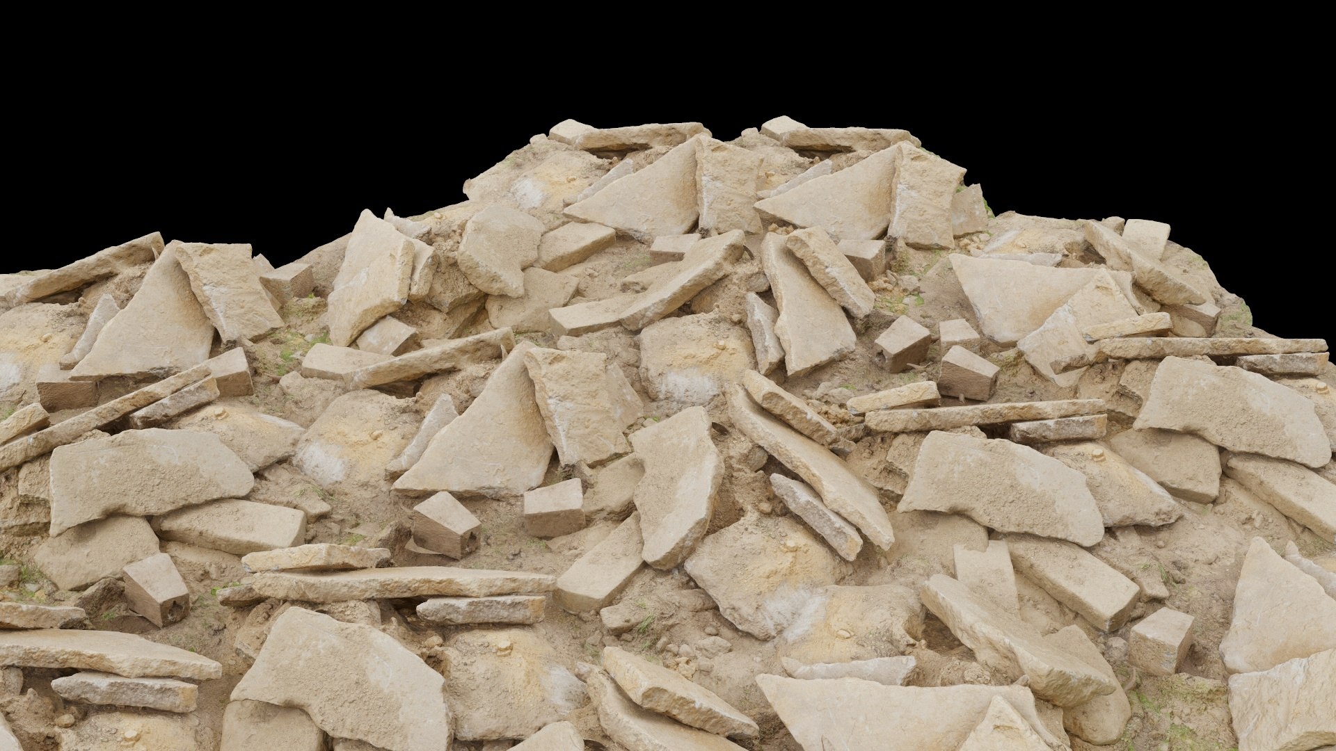 Rubble Scene Model - TurboSquid 1451598