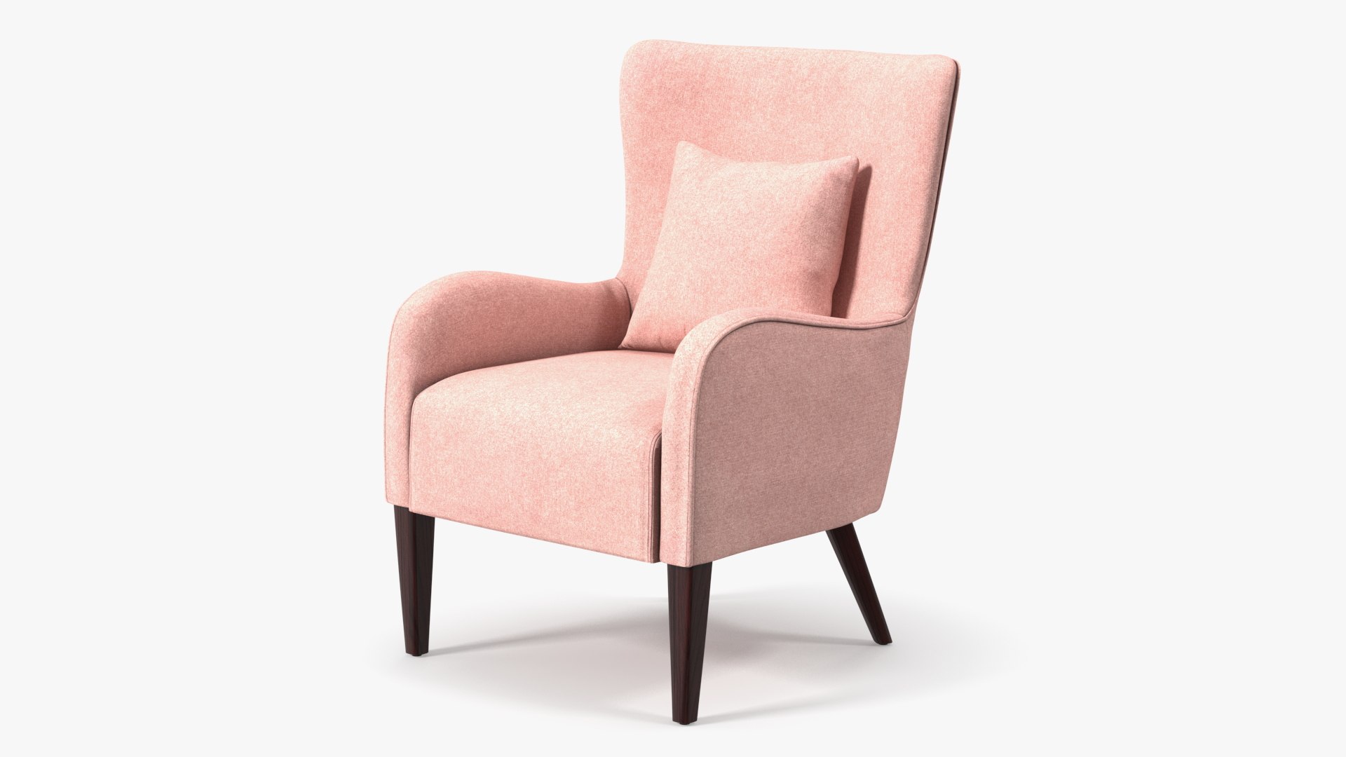 Pink chair with deals arms