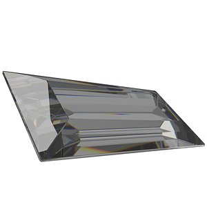 3D Baguette Cut Diamond model