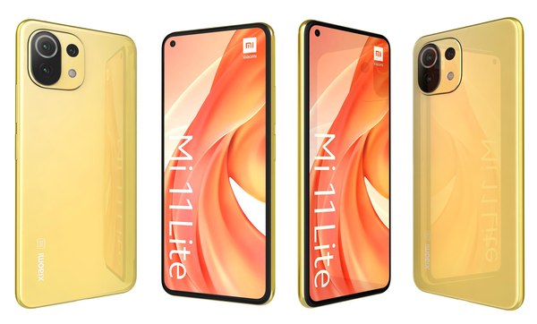 Xiaomi Mi 11 Lite Citrus Yellow 3D model