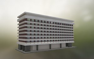 3D ARO Palace Hotel - Iconic Landmark from Brasov model