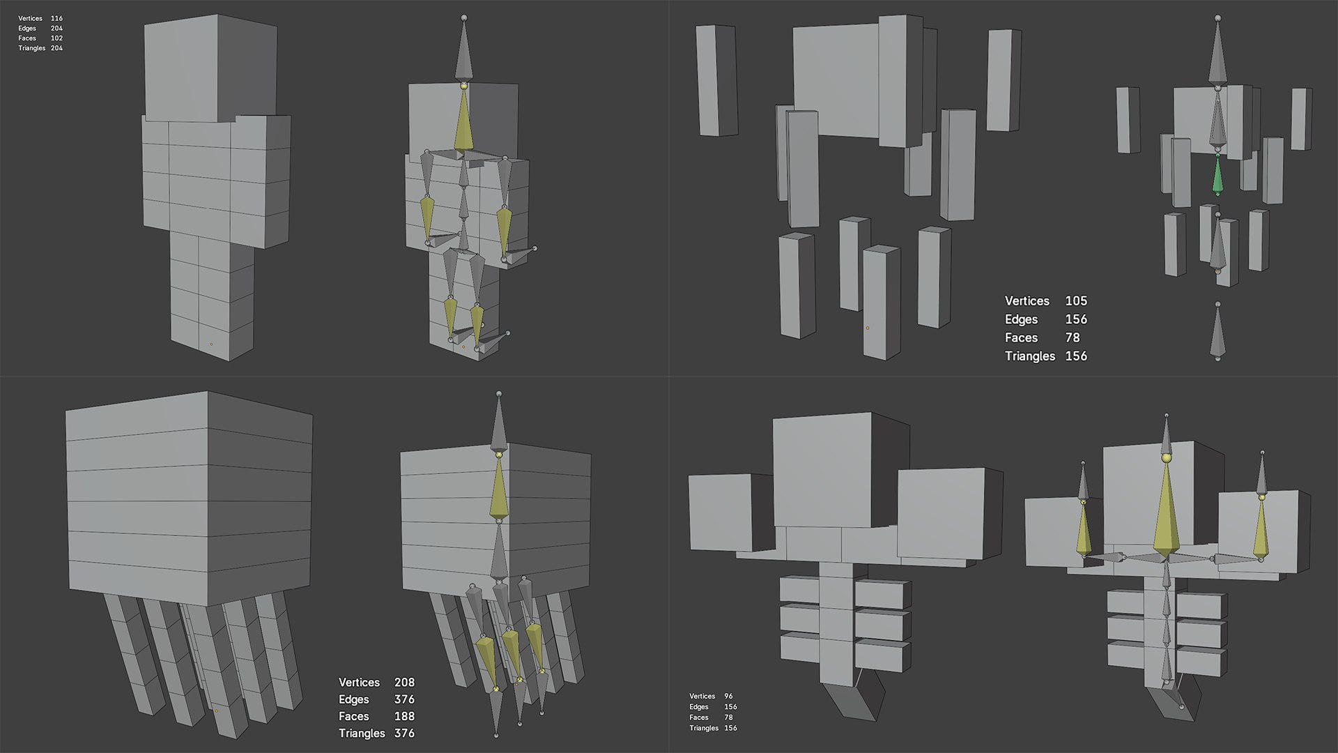 Minecraft Nether Collection Rigged 3D Model Pack Pigman Wither Ghast Blaze Boss 3D model https://p.turbosquid.com/ts-thumb/ry/7Ci3J8/5I/wire/png/1788373501/1920x1080/fit_q87/1b27ed3e5fa52b5ad92d7deb4d28daaf326888a5/wire.jpg