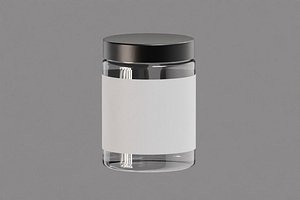 Supplement Protein Glass Jar