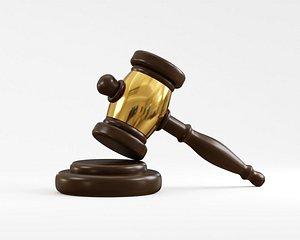 3D Judges gavel