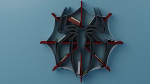 A Spider man logo looking design book self for kids